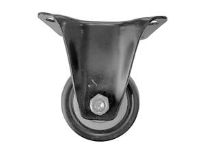 Опора колісна FZB 40мм неповоротна чорна (3-007-001)