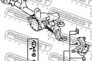 Опора кульова нижня + верхня, Jeep Cherokee, Grand Cherokee, Wrangler 84-01