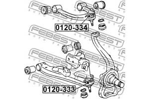 Опора кульова верхня, Land Cruiser 100, 120, 200 98-