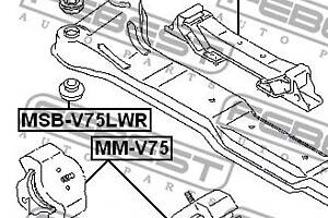 Опора підрамника MITSUBISHI PAJERO (V7_W, V6_W) 1994-2011 г.