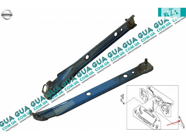 Опора радиатора передняя ( левая ) 625244M410 Nissan / НИССАН ALMERA N16 / АЛЬМЭРА Н16