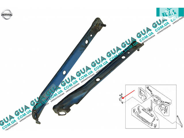 Опора радиатора передняя ( правая ) 625254M400 Nissan / НИССАН ALMERA N16 / АЛЬМЭРА Н16