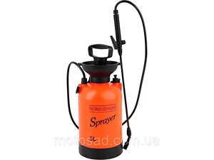 Оприскувач ручний SPRAYER з баком 5 л, шланг- 130 см і подовжувач, зона обробки- 3 м, тиск- 0,2 MPa
