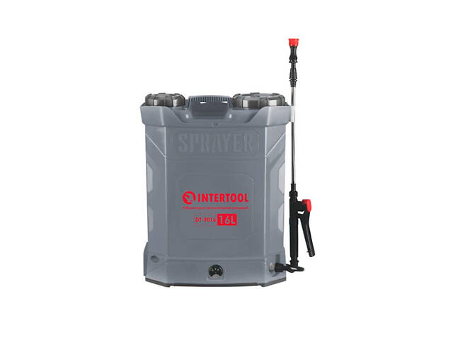 Обприскувач акумуляторний Intertool 16л x 8Ач (DT-9016) - Фото 1