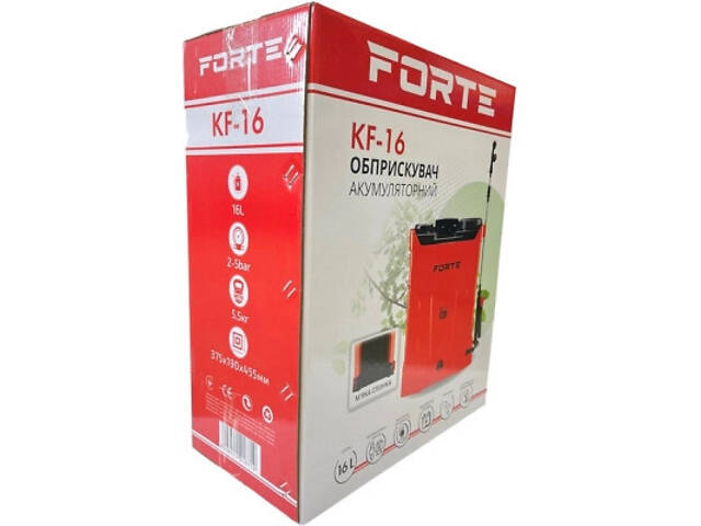 Обприскувач Forte акумуляторний KF-16 8АН/12V, 2-4 бар, 16л (121871) - Фото 8
