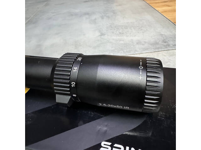 Оптичний приціл Spina Optics SCOL-7, 2.5-20x50 SF IR, з кріпленням (кільця), підсвічування - Фото 6