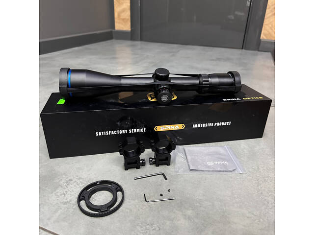 Оптичний приціл Spina Optics SCOL-7, 2.5-20x50 SF IR, з кріпленням (кільця), підсвічування - Фото 8