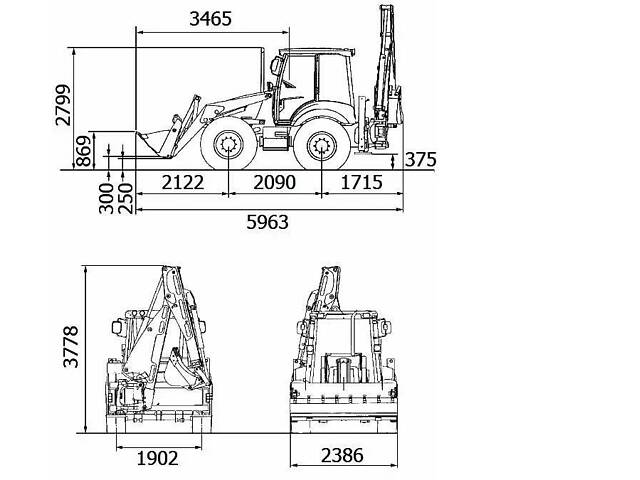 Оренда Екскаватор-навантажувач TEREX 970 - Фото 3