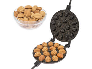 Орешница форма для выпечки печенья в виде орешков с антипригарным гранитным покрытием на 16 орехов