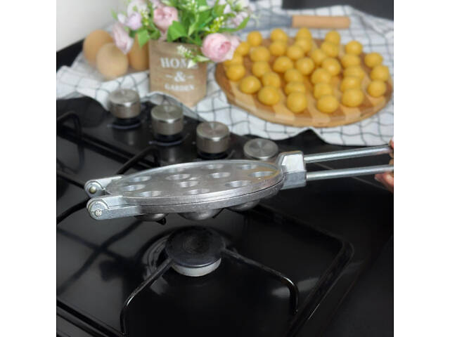 Горішниця форма для випікання горішків на 12 половинок горіхів зі знімними ручками ХЕАЗ - Фото 9