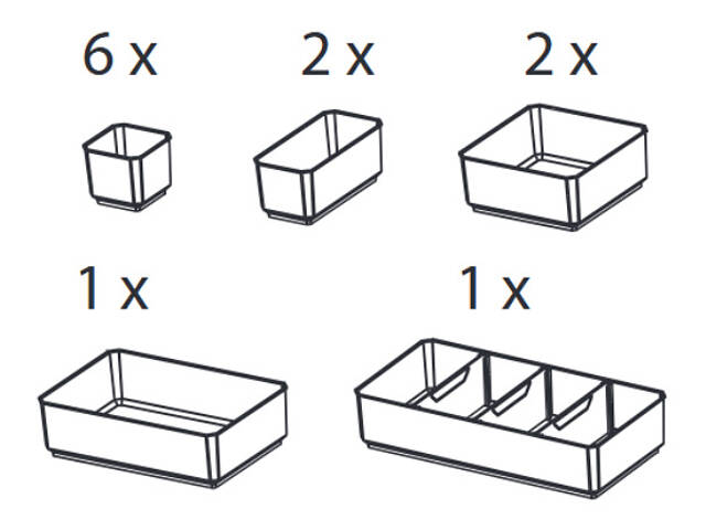 Органайзер 15 відділень 404x315x57мм прозора кришка пластиковий [INSBXBXP1320152PT0] Tactix - Фото 3