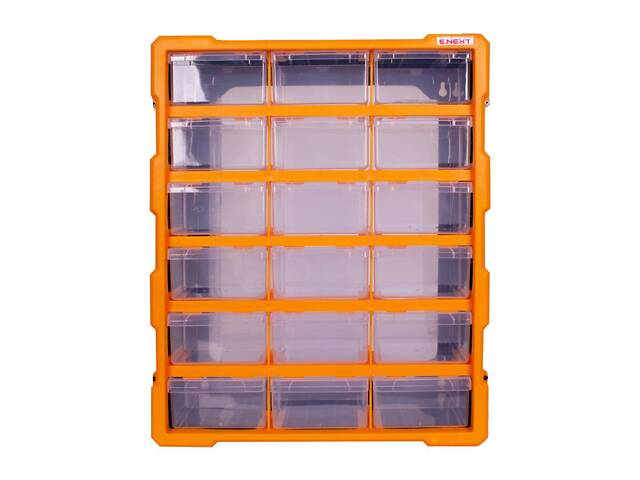 Органайзер 18 відділень 381х157х475мм пластиковий [t011024] e.toolbox.pro.24 E.NEXT - Фото 2