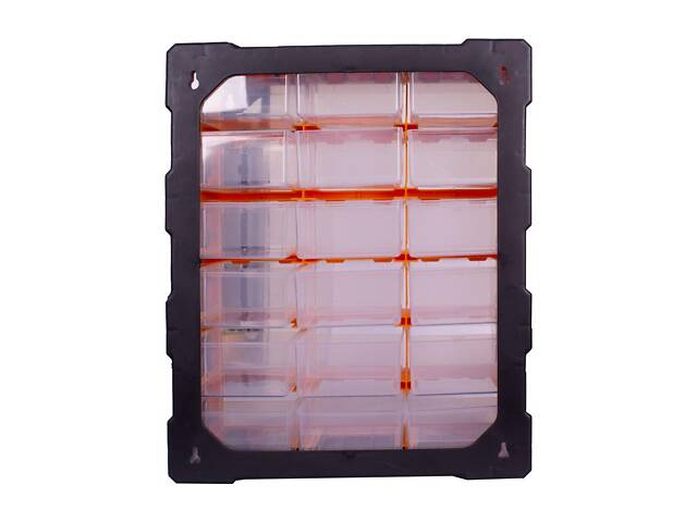 Органайзер 18 відділень 381х157х475мм пластиковий [t011024] e.toolbox.pro.24 E.NEXT - Фото 3