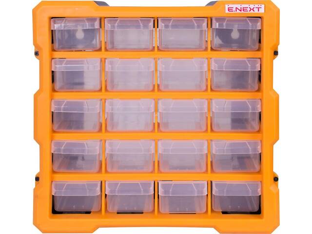 Органайзер 20 відділень 267х157х262мм пластиковий [t011018] e.toolbox.pro.18 E.NEXT - Фото 2