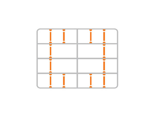 Органайзер 20 відділень 350x270x50мм прозорий пластиковий [INSBXBXP1320032PT0] Tactix - Фото 2