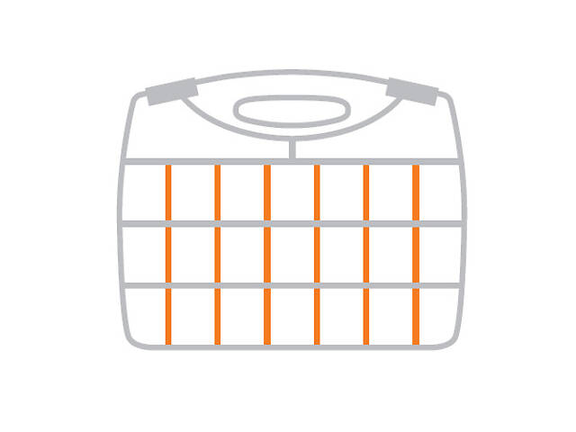 Органайзер 23 відділення 310x240x50мм прозора кришка пластиковий [INSBXBX01312450PT0] Tactix - Фото 4