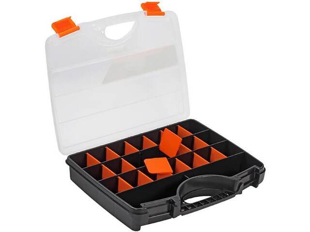 Органайзер 23 відділення 310x240x50мм прозора кришка пластиковий [INSBXBX01312450PT0] Tactix - Фото 2