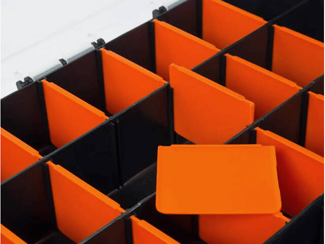 Органайзер 23 відділення 310x240x50мм прозора кришка пластиковий [INSBXBX01312450PT0] Tactix - Фото 3