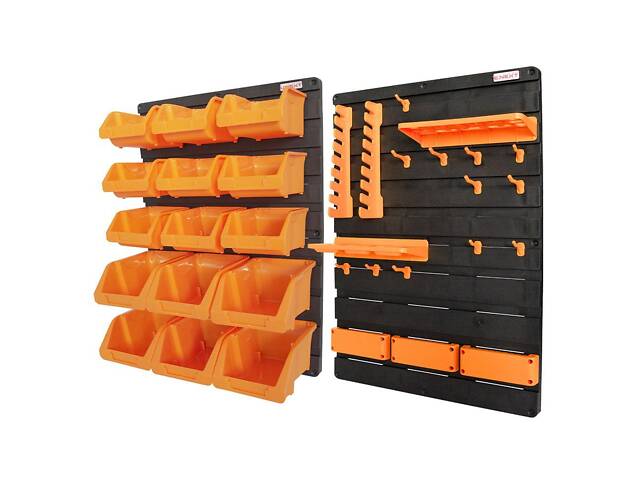 Органайзер 35 елементів 825х210х585мм настінний для інструментів пластиковий [t011026] e.toolbox.pro.26 E.NEXT - Фото 1