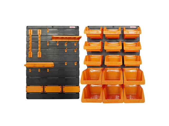 Органайзер 35 елементів 825х210х585мм настінний для інструментів пластиковий [t011026] e.toolbox.pro.26 E.NEXT - Фото 2