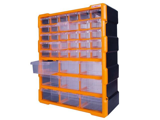 Органайзер 39 відділень 381х157х475мм пластиковий [t011021] e.toolbox.pro.21 E.NEXT - Фото 1