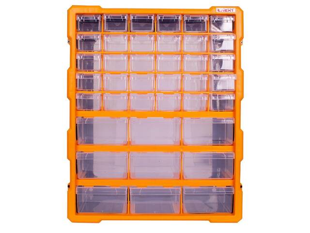 Органайзер 39 відділень 381х157х475мм пластиковий [t011021] e.toolbox.pro.21 E.NEXT - Фото 2