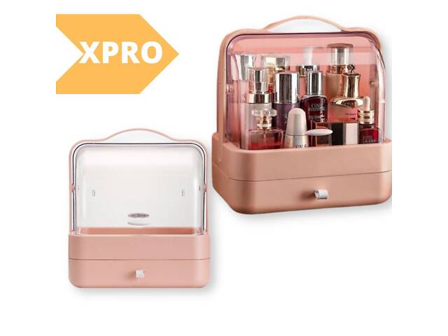 Органайзер для косметики XPRO YM206 Single Drawer на 2 секції Рожевий (MER-14970_551) - Фото 3