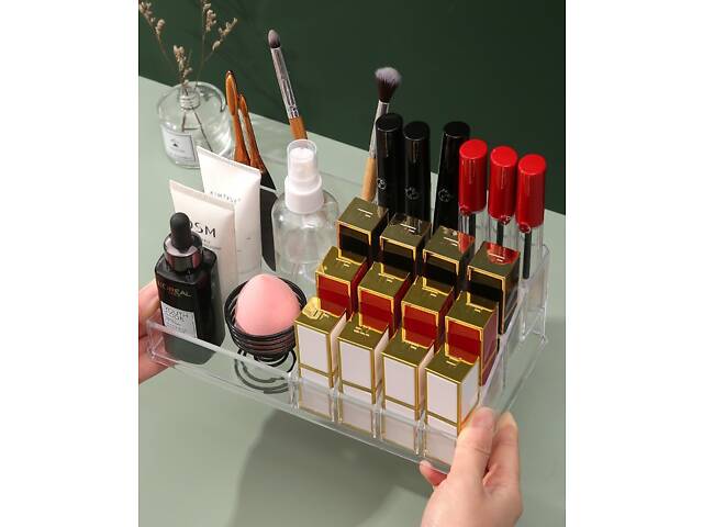 Органайзер для косметики 14513 22х13 см прозорий - Фото 3