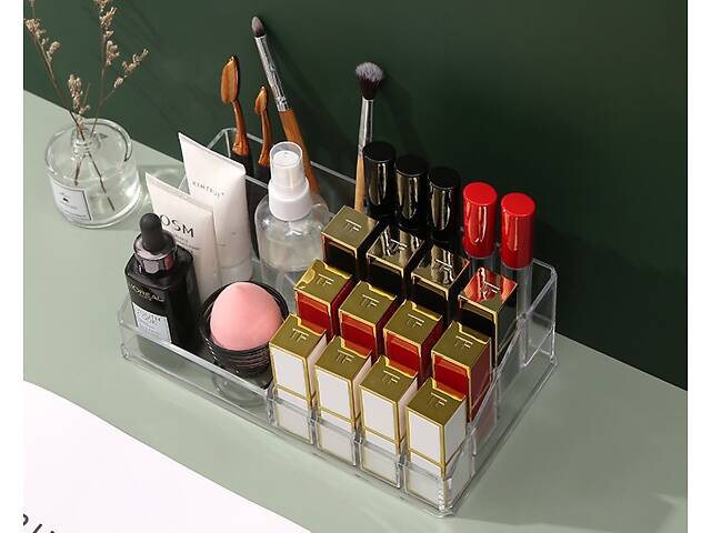 Органайзер для косметики 14513 22х13 см прозорий - Фото 5