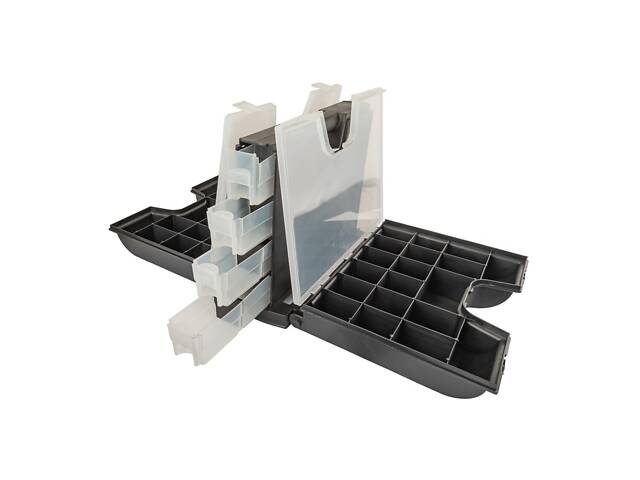 Органайзер двусторонний MASTERTOOL с ручкой 14' 360х290х195 мм 49 секций 79-2101 - Фото 3