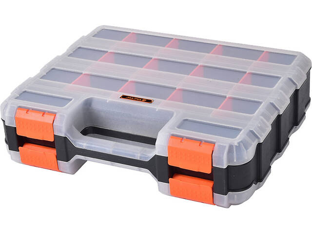 Органайзер двосторонній 34 відділення 320x260x80мм пластиковий [INSBXBX02322680PT0] Tactix - Фото 1