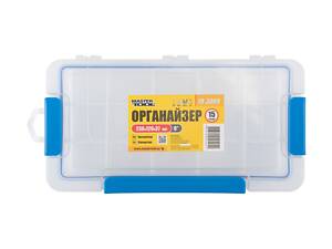 Органайзер герметичный MASTERTOOL 9'' 230х120х37 мм 15 секций 79-3009