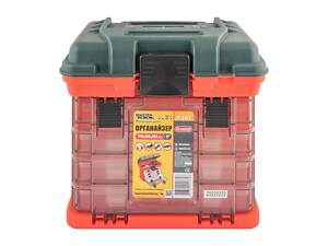 Органайзер MASTERTOOL з висувними боксами 4 шт 73 секції 11' 279х184х254 мм 79-3182