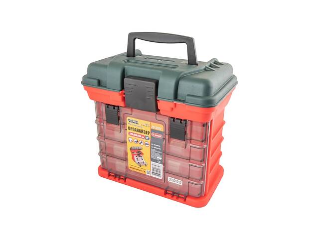 Органайзер MASTERTOOL с выдвижными боксами 4 шт 73 секции 11' 279х184х254 мм 79-3182 - Фото 2