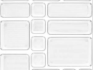 Органайзери-контейнери для косметики та канцелярії Urbanset 16 шт HF7OP