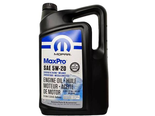 *OriginaL* Моторное масло MOPAR MaxPro 5W-20 5 JEEP CHEROKEE 2014-2018 новий