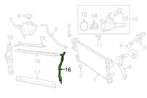 *OriginaL* Воздуховод панели радиатора JEEP CHEROKEE 2019-2021 новый