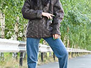 Оригінальна жіноча куртка єврозима / шоколадний