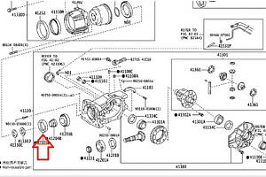 Оригінальний сальник заднього диференціалу 90311-54006