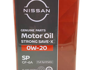 Оригінальне синтетичне моторне мастило Ніссан 0W-20 4л KLAP0-00204
