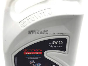Оригінальне синтетичне моторне мастило Тойота 5W-30 4л 08880-83714.
