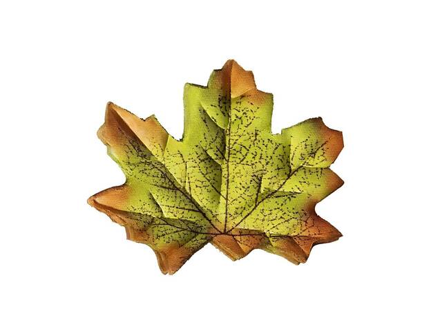 Осіннє листя клена для рукоділля 180 шт 8×8 см - набір штучних тканинних листочків для декору та виробів - Фото 8