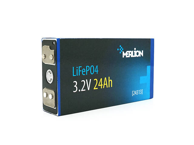 Осередок Merlion 3.2V 24AH для збирання LiFePo4 акумуляторів, (70х27х134) мм, Q18 - Фото 1