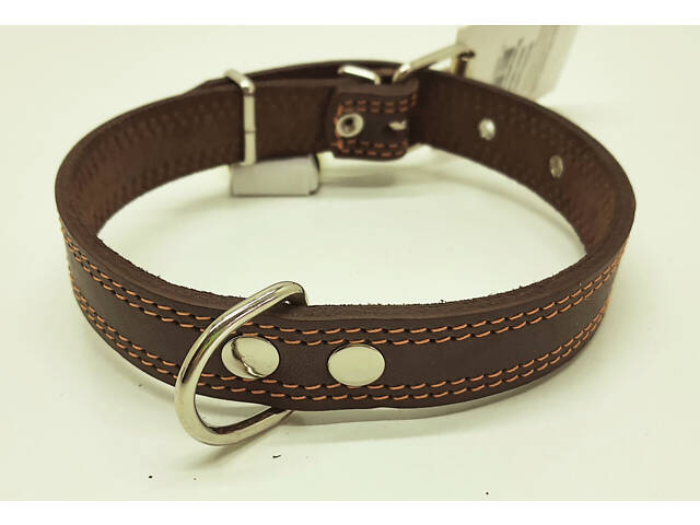 Нашийник для собак подвійна шкіра 3,5/44-55 - Фото 1