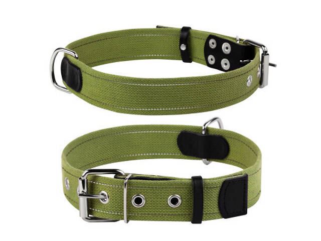 Нашийник для тварин Collar Брезент Ш 45 мм Д 56-71 см (0357) - Фото 1
