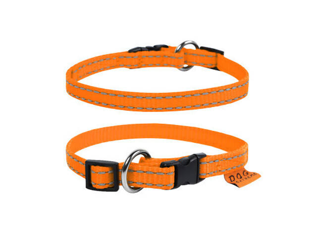 Нашийник для тварин Dog Extreme з нейлону регульований Ш 20 мм Д 25-40 см помаранчевий (01624) - Фото 2