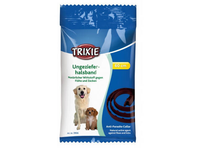 Нашийник для тварин Trixie Bio проти бліх і кліщів 60 см (4011905039060) - Фото 1