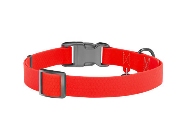 Нашийник для тварин WAUDOG Waterproof з QR паспортом Ш 20 мм Д 28-40 см червоний (27453) - Фото 2