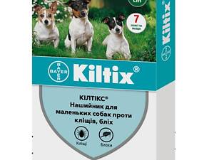 Нашийник для дрібних порід собак Bayer Kiltix S 35 см 83705508