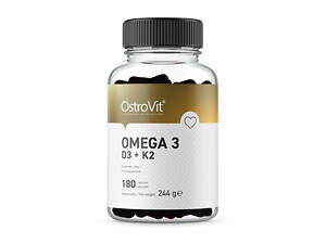 OstroVit Omega 3 D3 + K2 (180 caps)